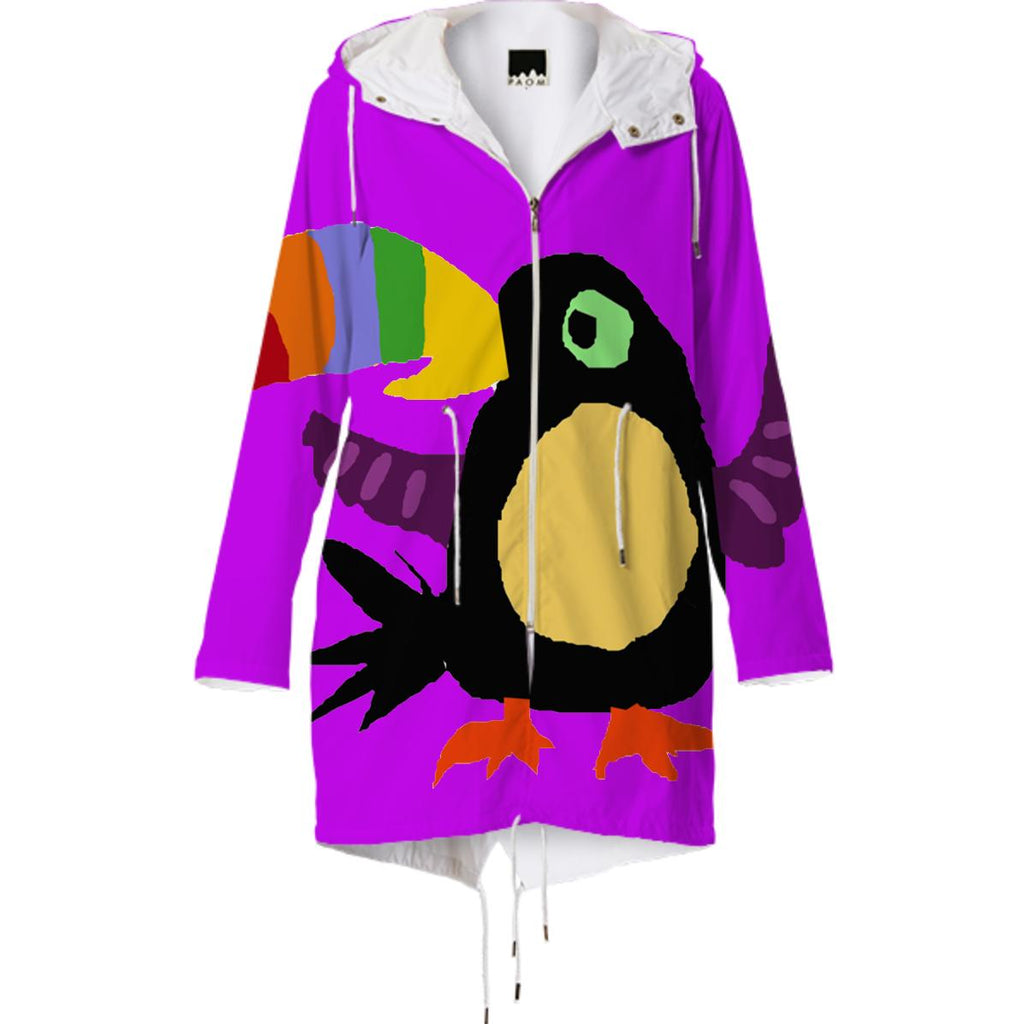 Toucan Bird Pop Art raincoat