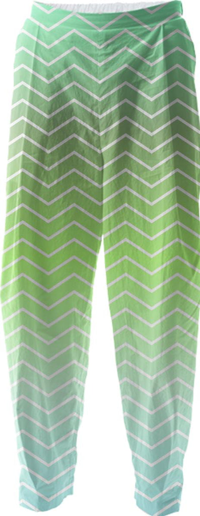Green zigzag pattern