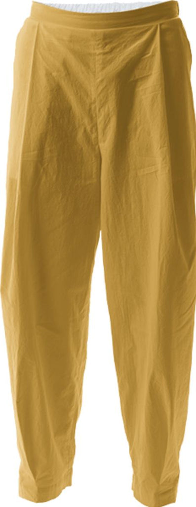 Solid Mango Yellow Relaxed Pant