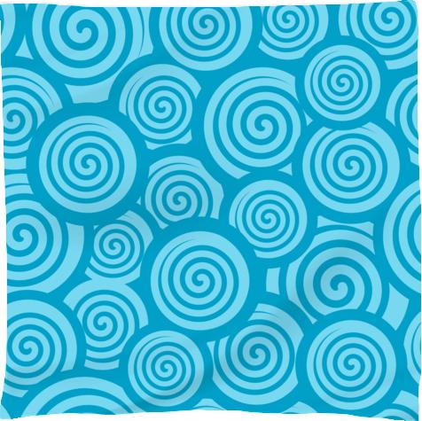 Blue spirals