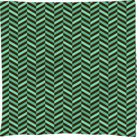 Geometric Abstract Chevron Mint Green and Brown