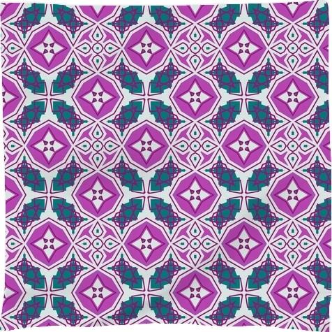 Purple and Green Geometric Abstract