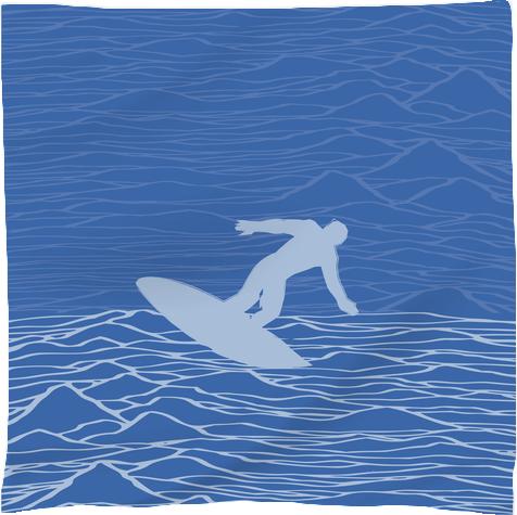 Surfing Pleasures blue