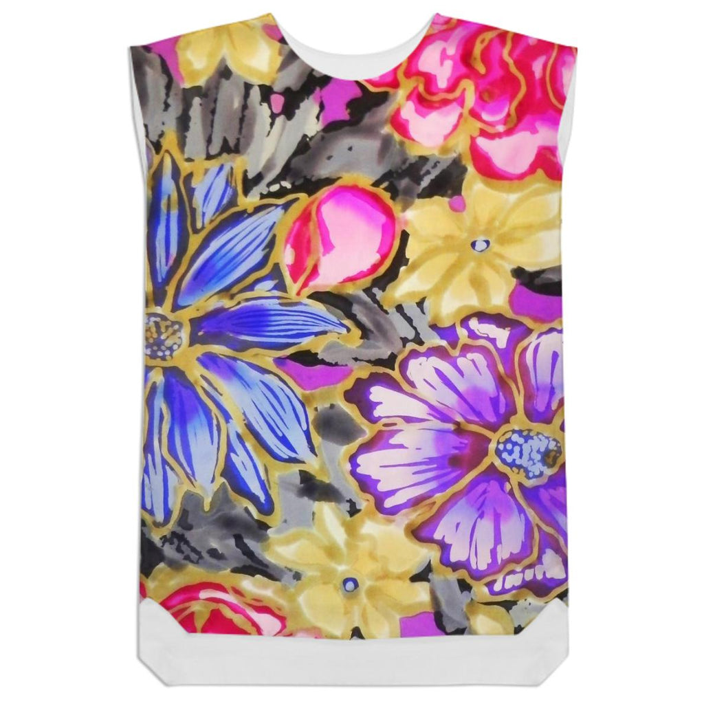 Batik Floral Tunic Dress