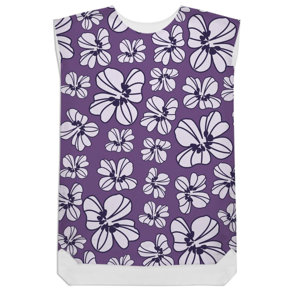 Lavender and Purple Floral Shift Dress