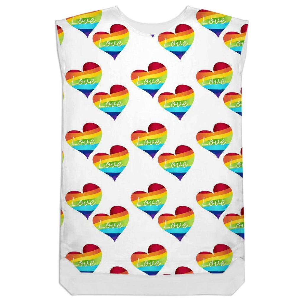 Rainbow Hearts Gay Pride Dress