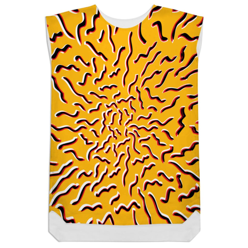 Abstract Tiger print dress