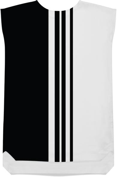 Black and white mod stripes