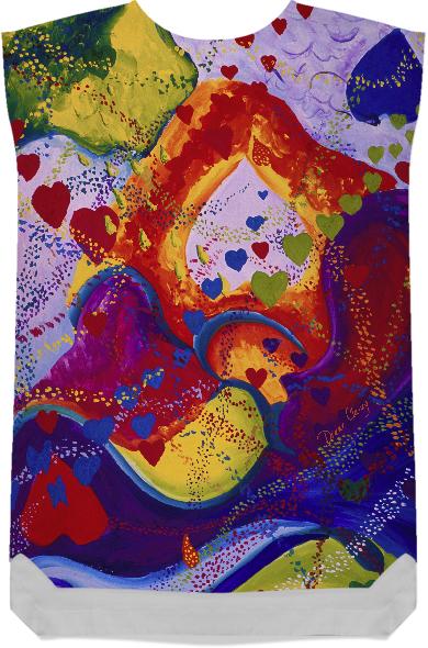 Underground The Power of Love Abstract Crimson Iris Hearts