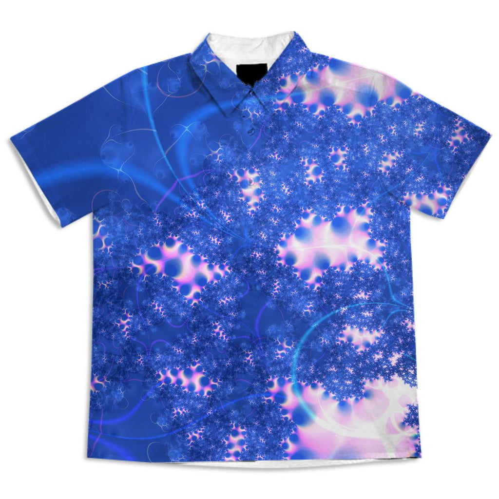 Blue Pink Delicate Abstract Cosmic Growth Osmosis