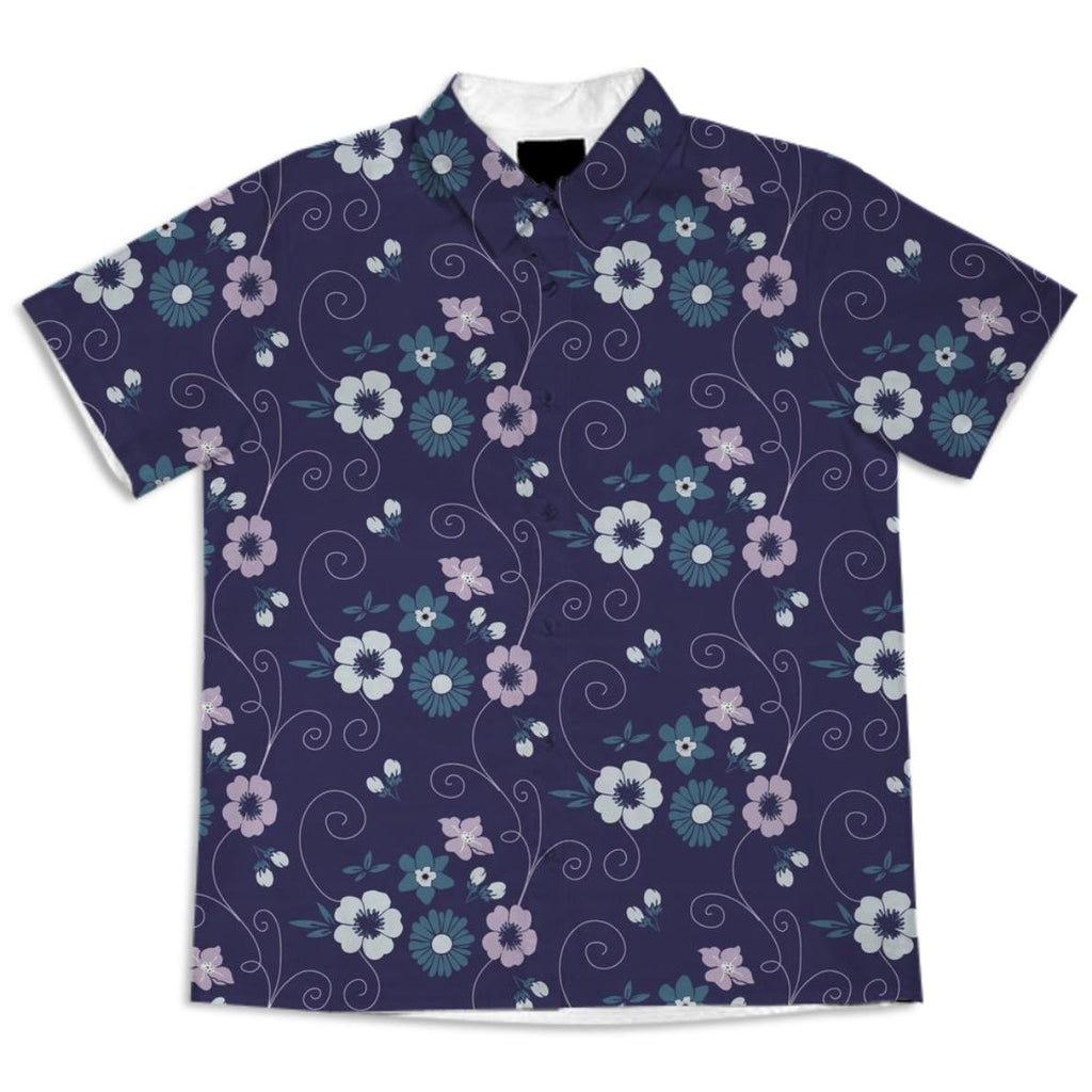 Lavender and Purple FLoral Print Shirt