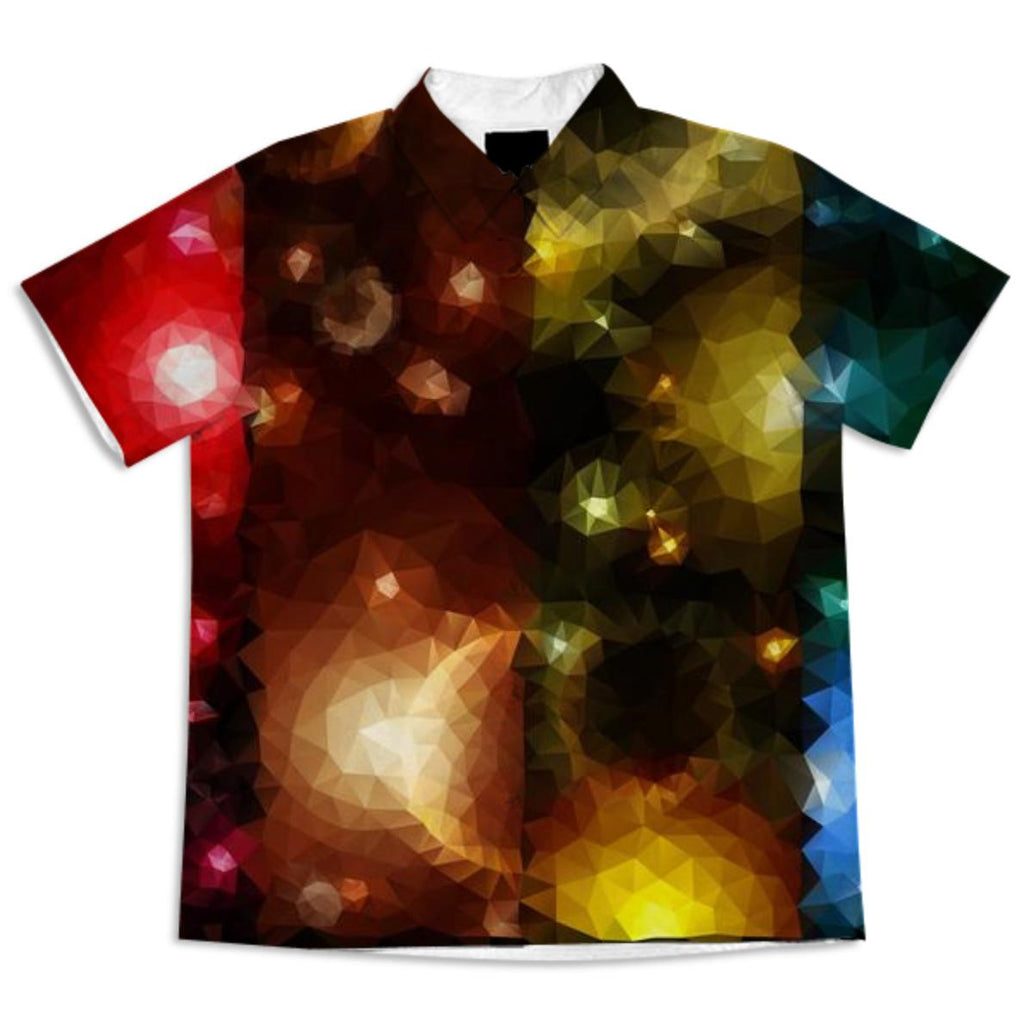 POLYGON TRIANGLES PATTERN MULTI COLOR COLORFUL RAINBOW ABSTRACT RED ORANGE YELLOW STAR SPACE UNIVERSE SKY FANTASY