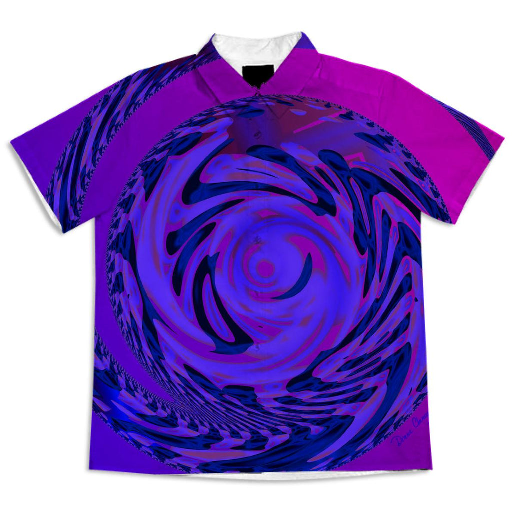 Rose Indigo Spiral Outward into the Cosmos