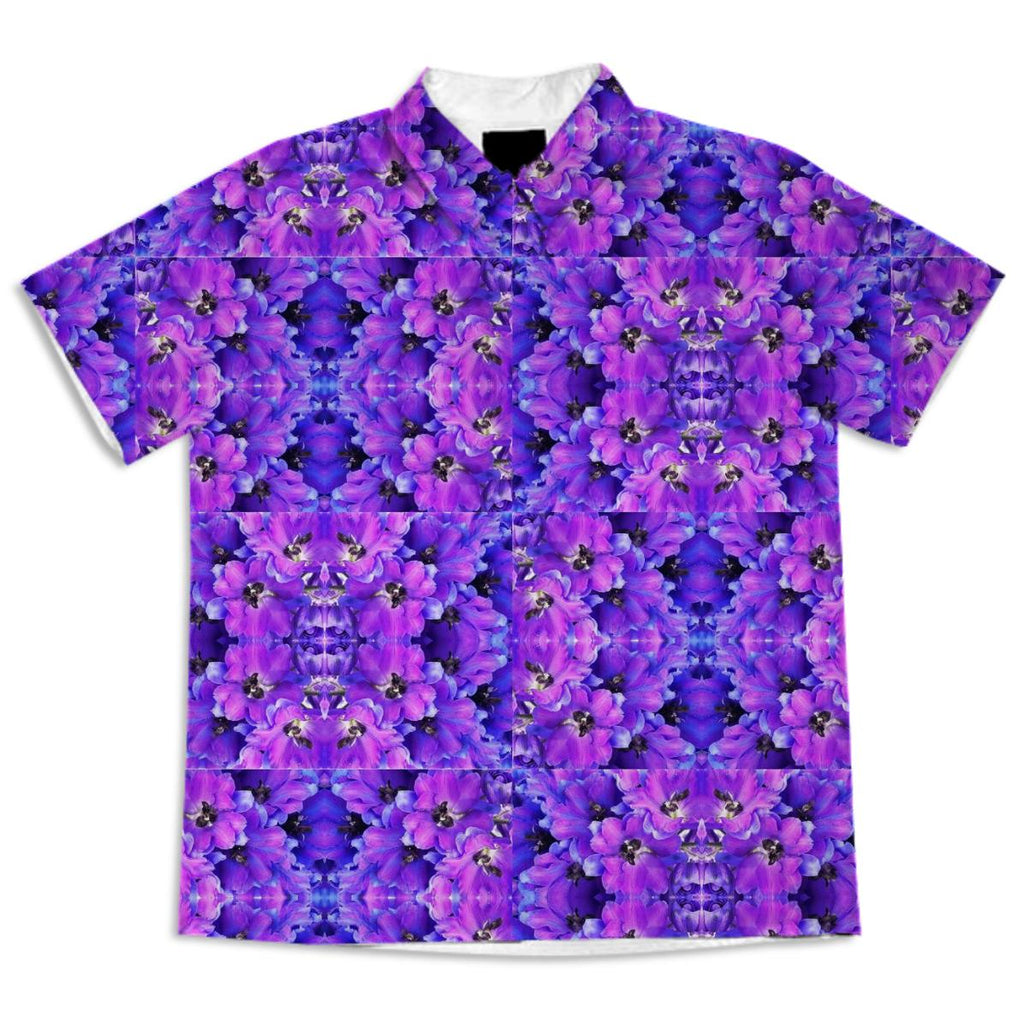 shirt purple flowers