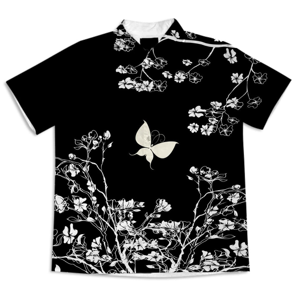 Stylish black and white Butterfly in the wild
