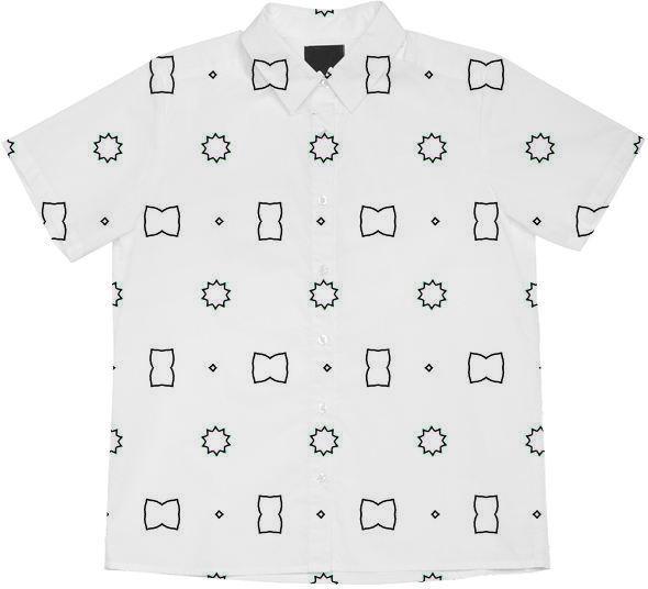 Buttons and Bows in Black on White