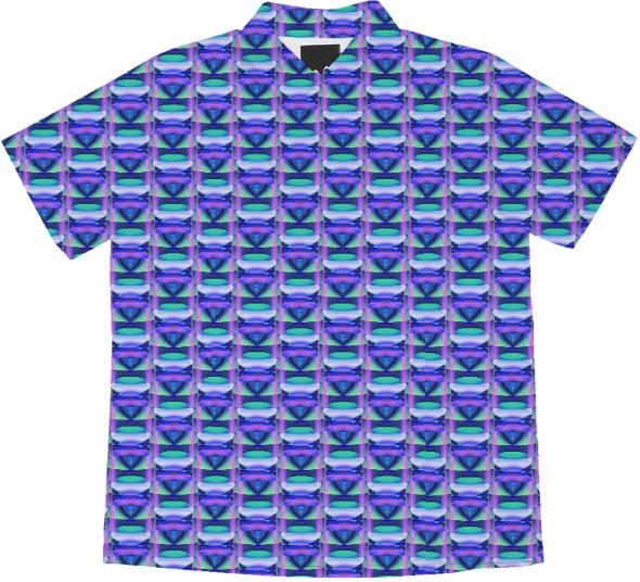 Lampshade Ball Pattern short sleeve blouse