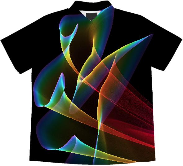 Peacock Symphony Abstract Fractal Rainbow Music