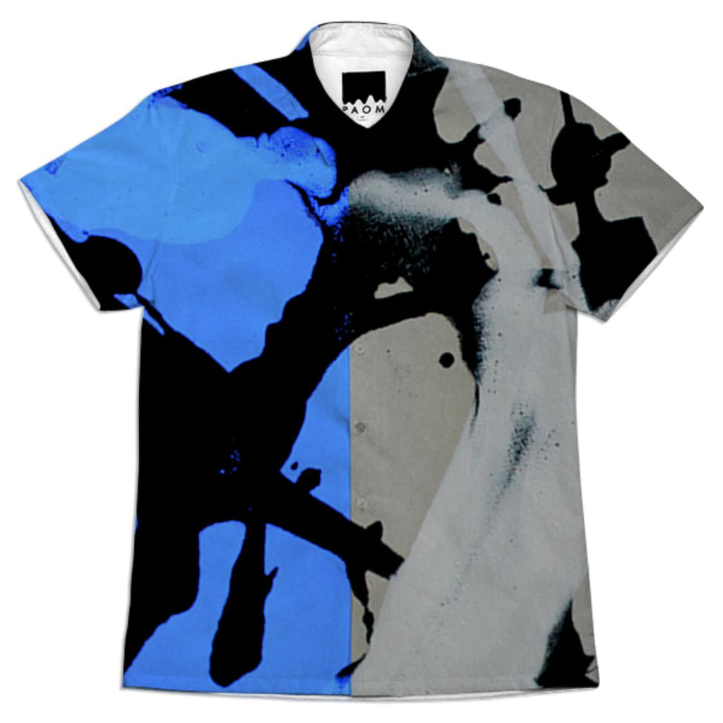 ART x GRAPHIC BLUE SHIRT