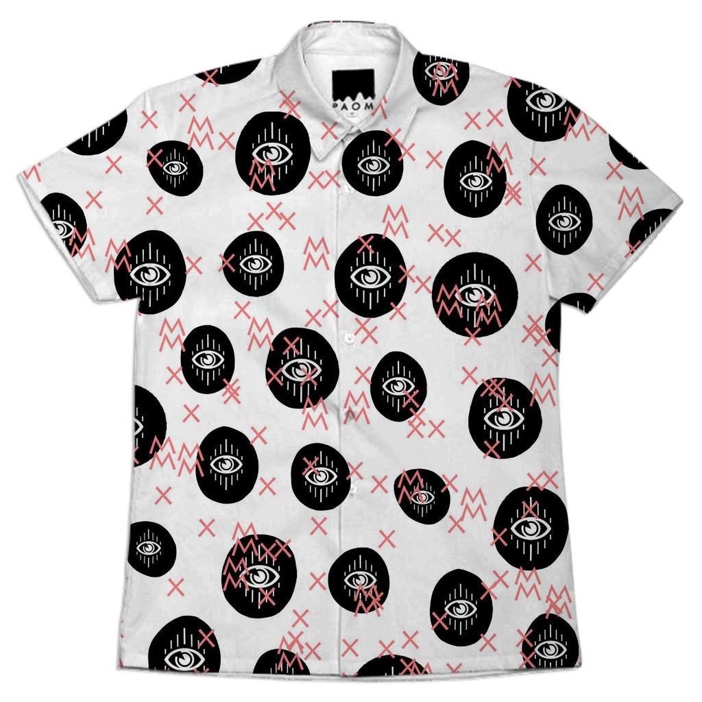 E Y E S WW NN MEN SHORT SLEEVE SHIRT