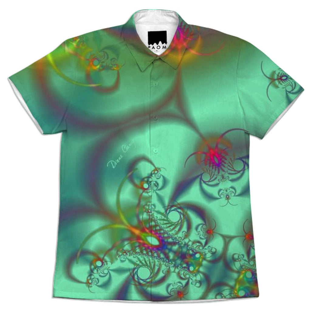 Jeweled Staircase Golden Emerald Kaleidoscope
