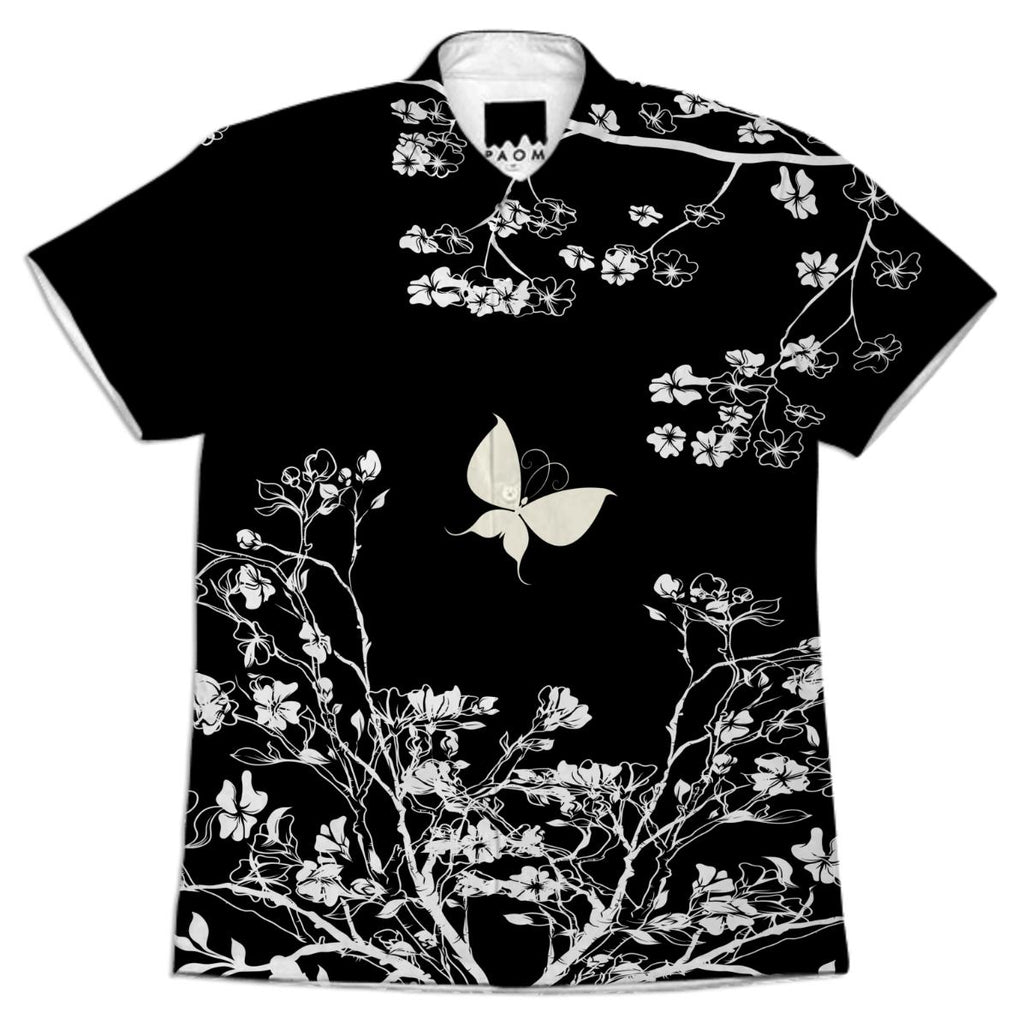 Stylish black and white Butterfly in the wild