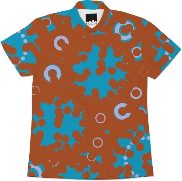 Aqua and Orange Abstract