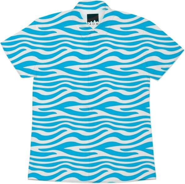 Aqua Blue Animal Print