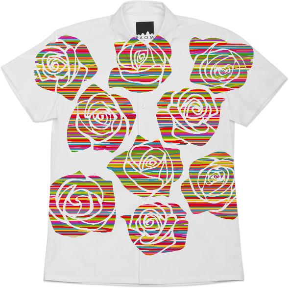 Colorful vintage roses