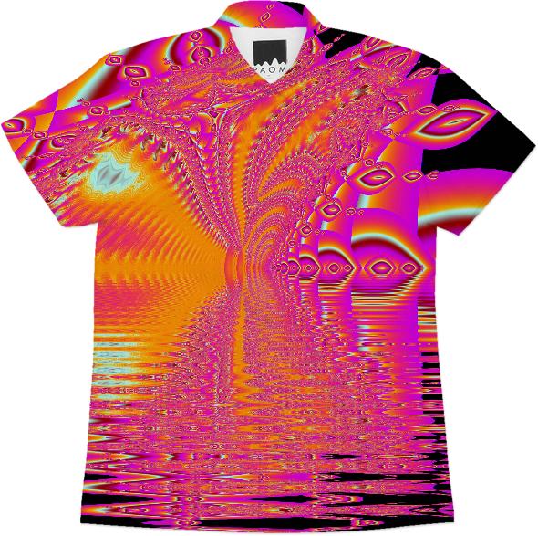 Magenta Boardwalk Carnival Abstract Ocean Shimmer