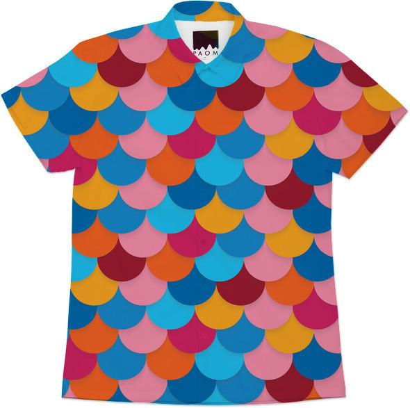 Multi Colored Fish Scale abstract