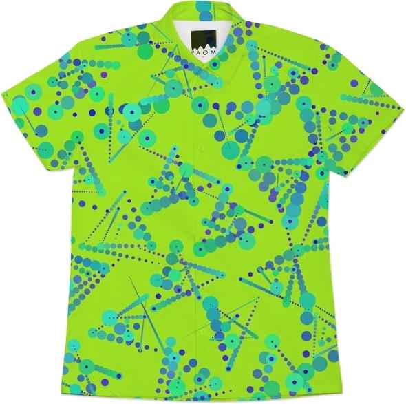 Neon Dotty Abstract Triangles