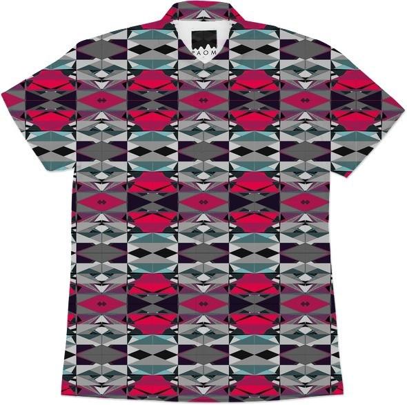 Pink Gray Black Abstract