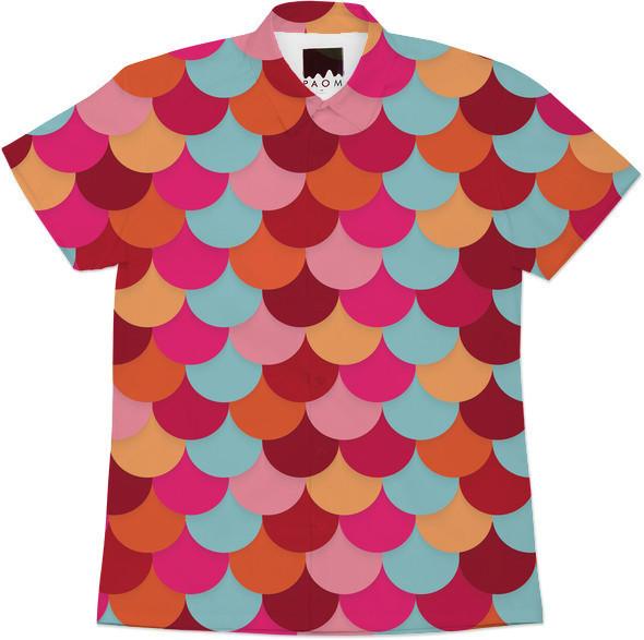 Pink Red Orange Abstract