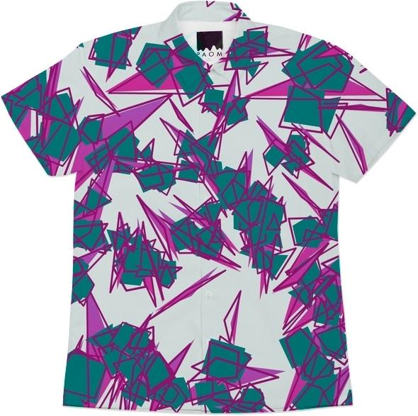 Purple and Turquoise Abstract