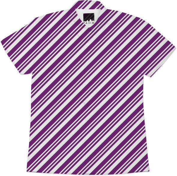 Purple Diagonal Stripes
