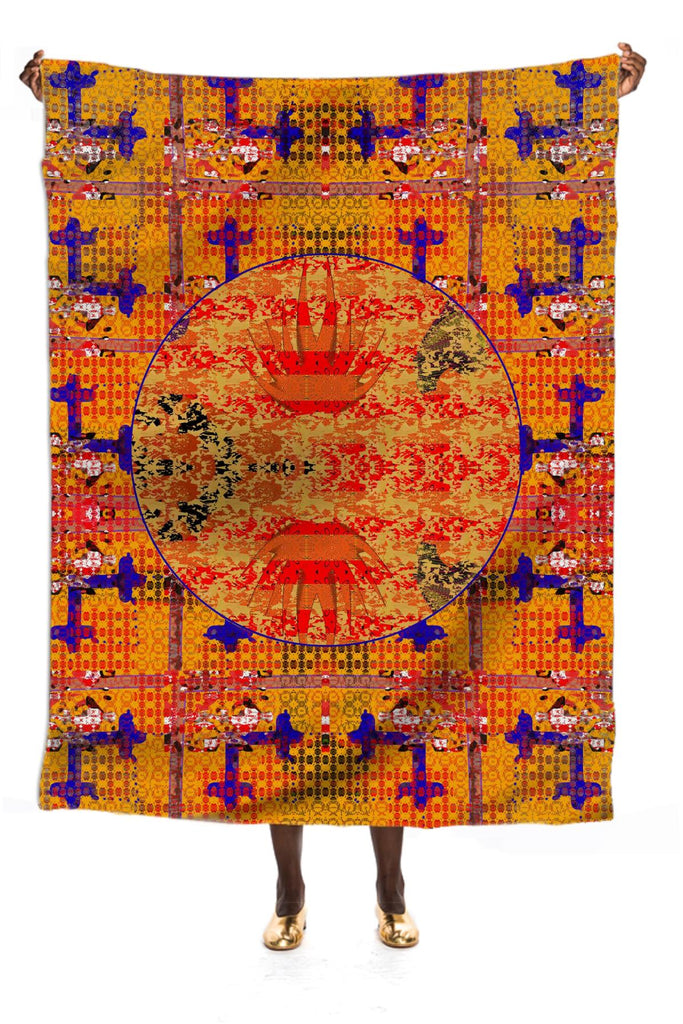 High Noon High Five large silk scarf