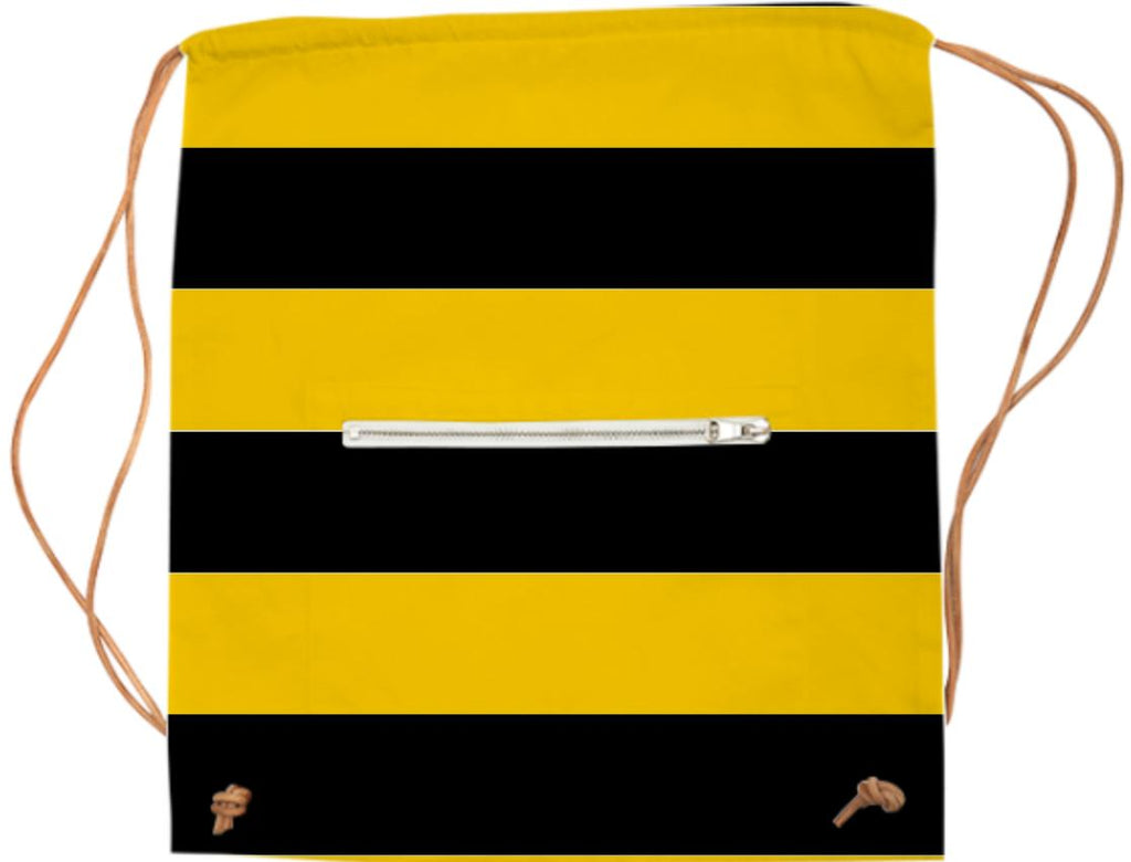 Bee Stripes Pattern Sports Bag