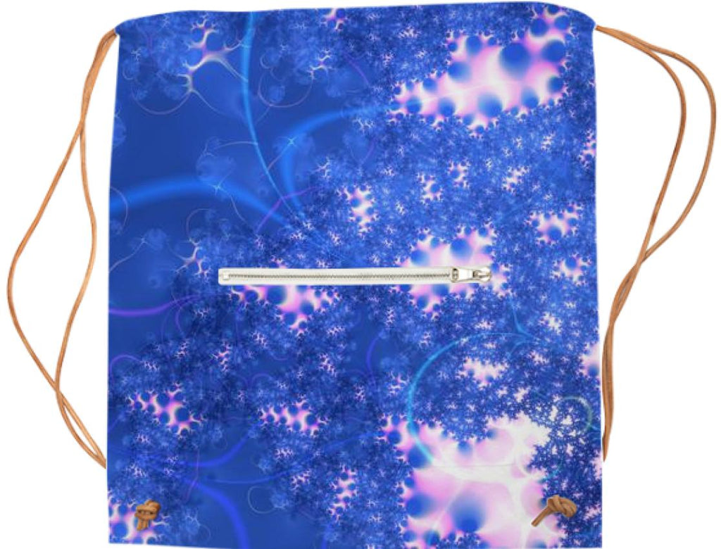 Blue Pink Delicate Abstract Cosmic Growth Osmosis