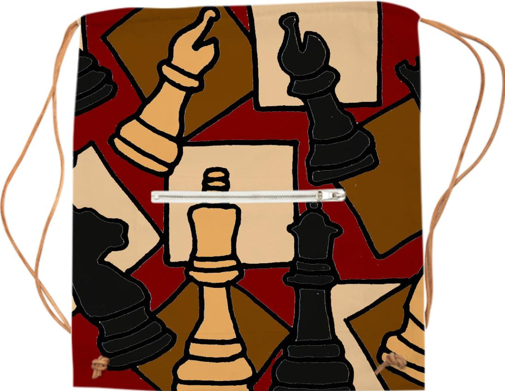 Chess Pieces Abstract Sports Bag