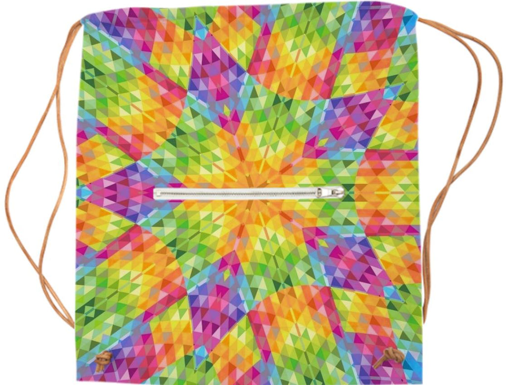Colorful Geometric Crystal Sports Bag