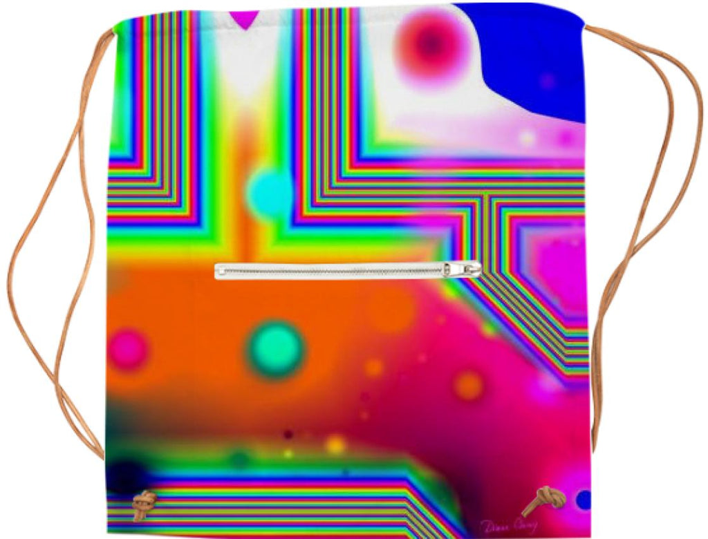 Crossroads of Awakening Abstract Rainbow Doorway