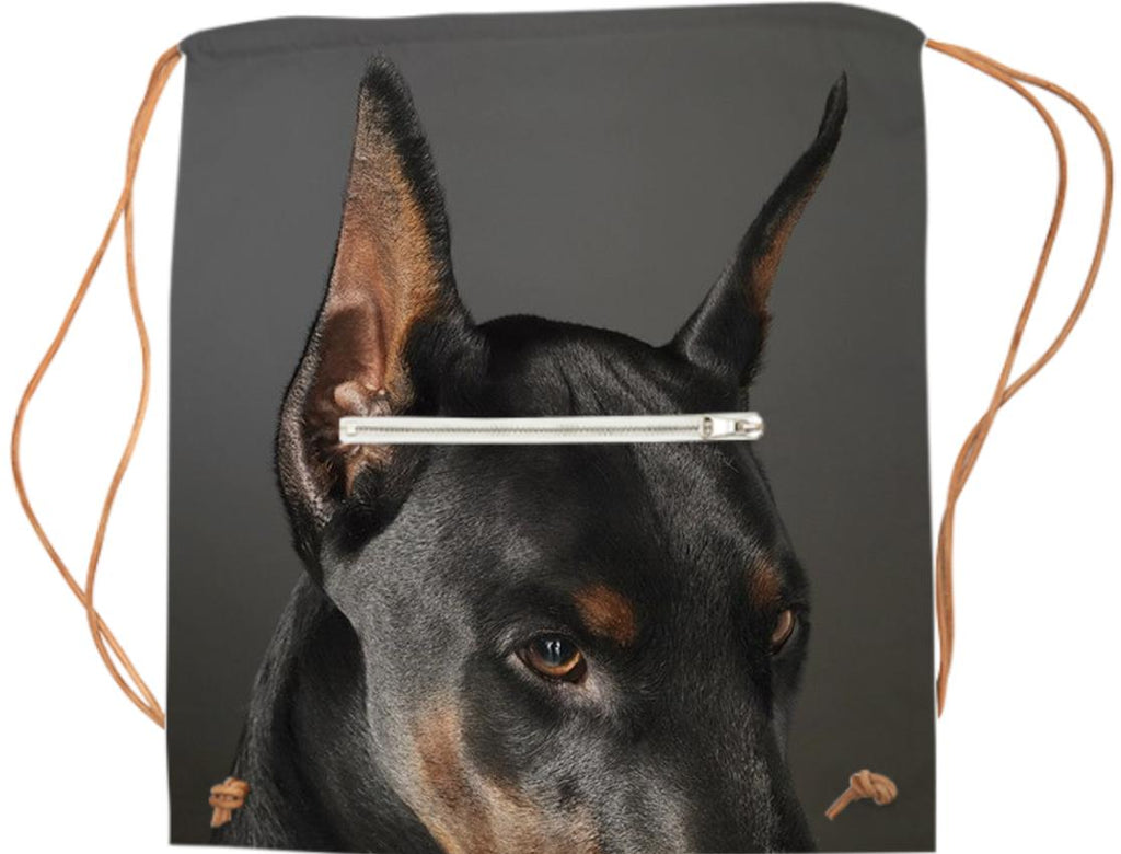 Doberman on Watch for Your Supplies