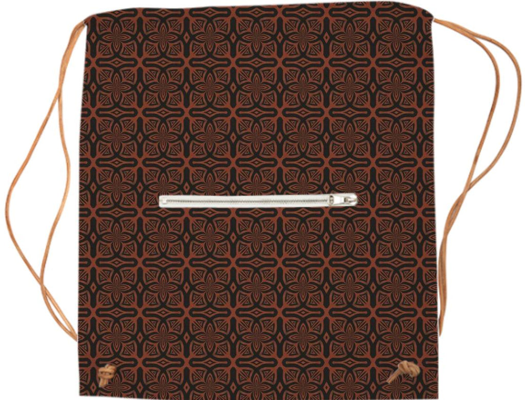 Fire Maze Tile Sports Bag