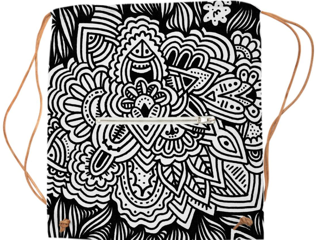 Flowers and Shapes Sports Bag