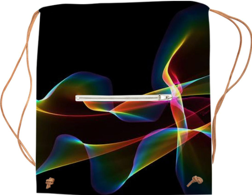 Fluted Cosmic Rainbow Abstract Fractal Winds