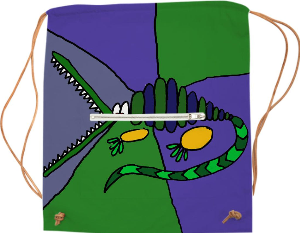 Fun Alligator Abstract Art Sports Bag