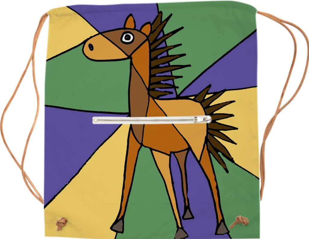 Fun Horse Art Sports Bag