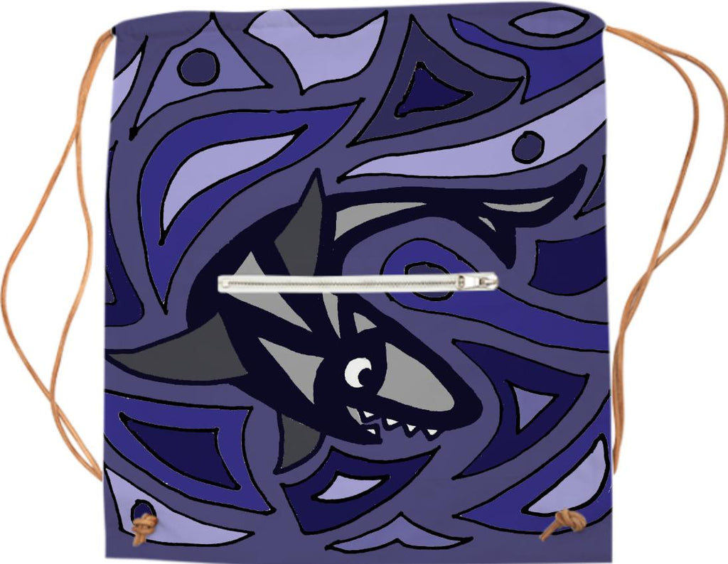 Fun Shark Abstract Art Sports Bag