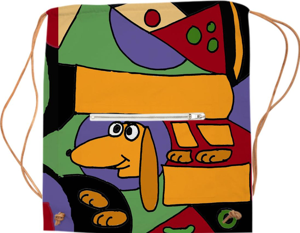 Funny Dachshund Dog Abstract Art